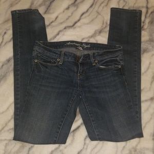 American Eagle Skinny Jeans Size 0 Long.